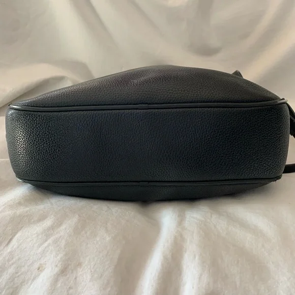 Coach black 'Chaise' pebbled leather crossbody bag/purse - Picture 7 of 14